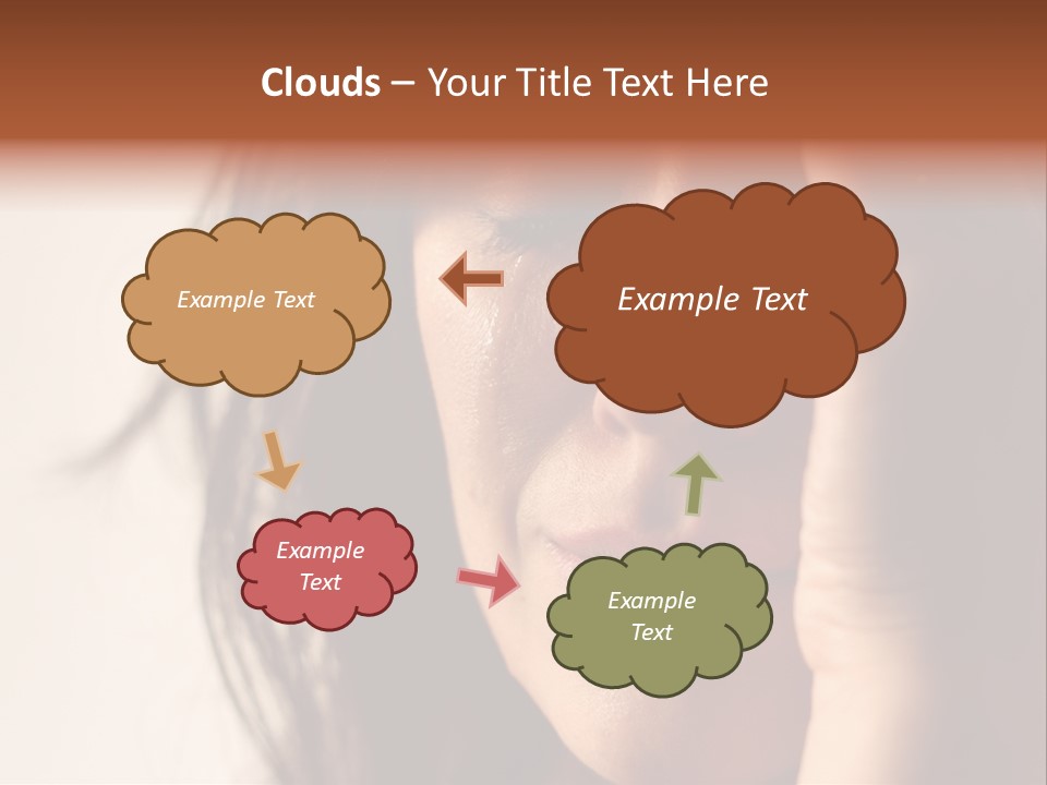 A Woman Cry PowerPoint Template