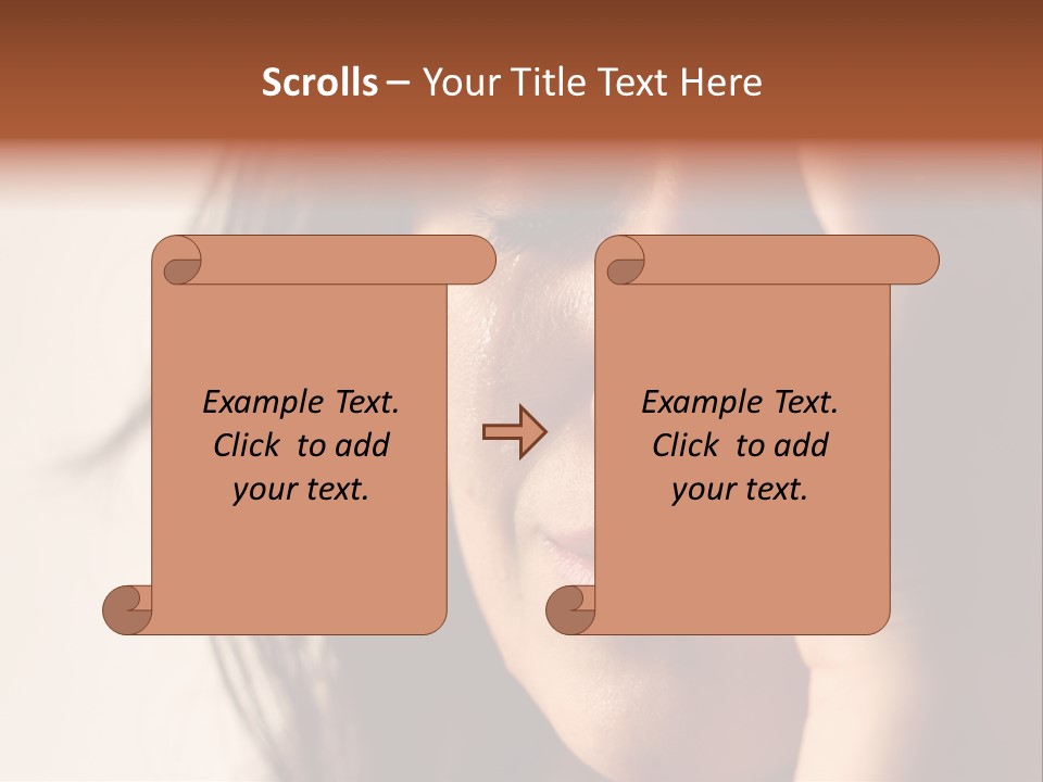 A Woman Cry PowerPoint Template