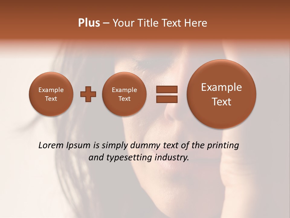A Woman Cry PowerPoint Template