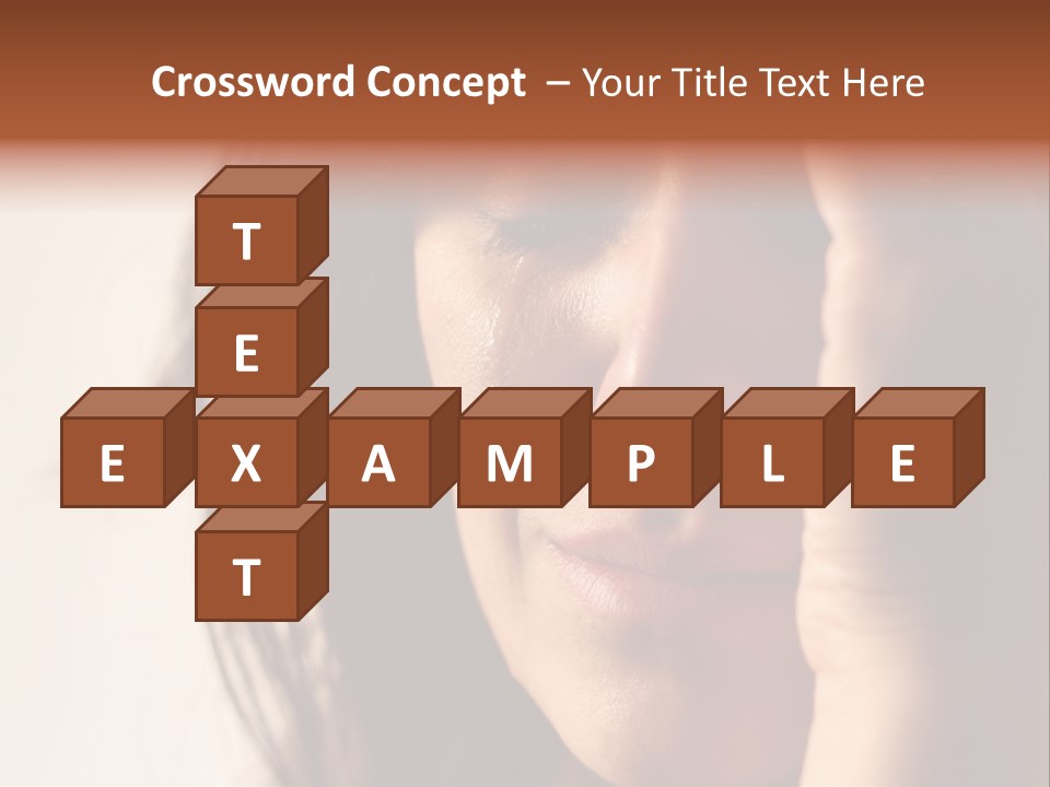 A Woman Cry PowerPoint Template