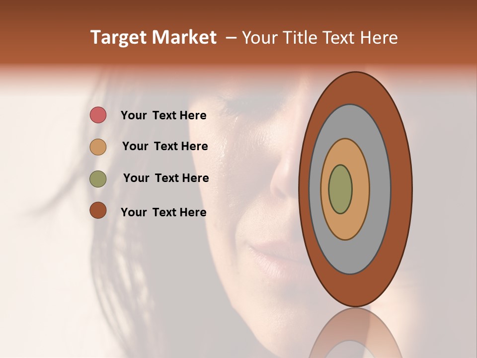 A Woman Cry PowerPoint Template