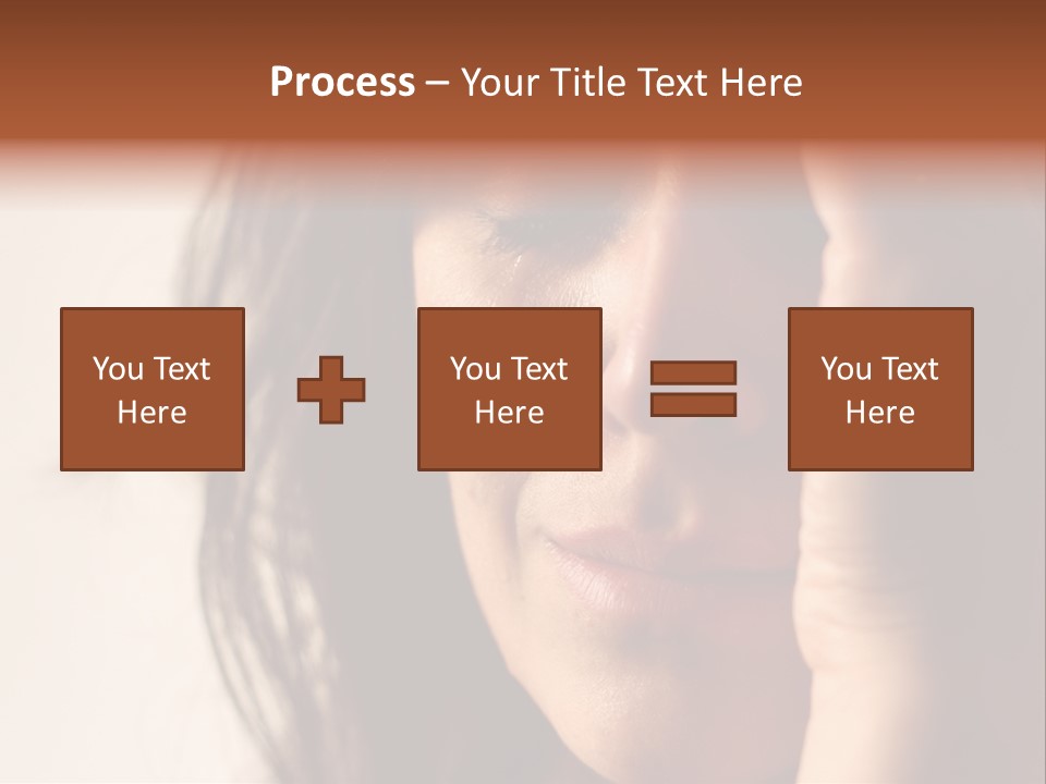 A Woman Cry PowerPoint Template