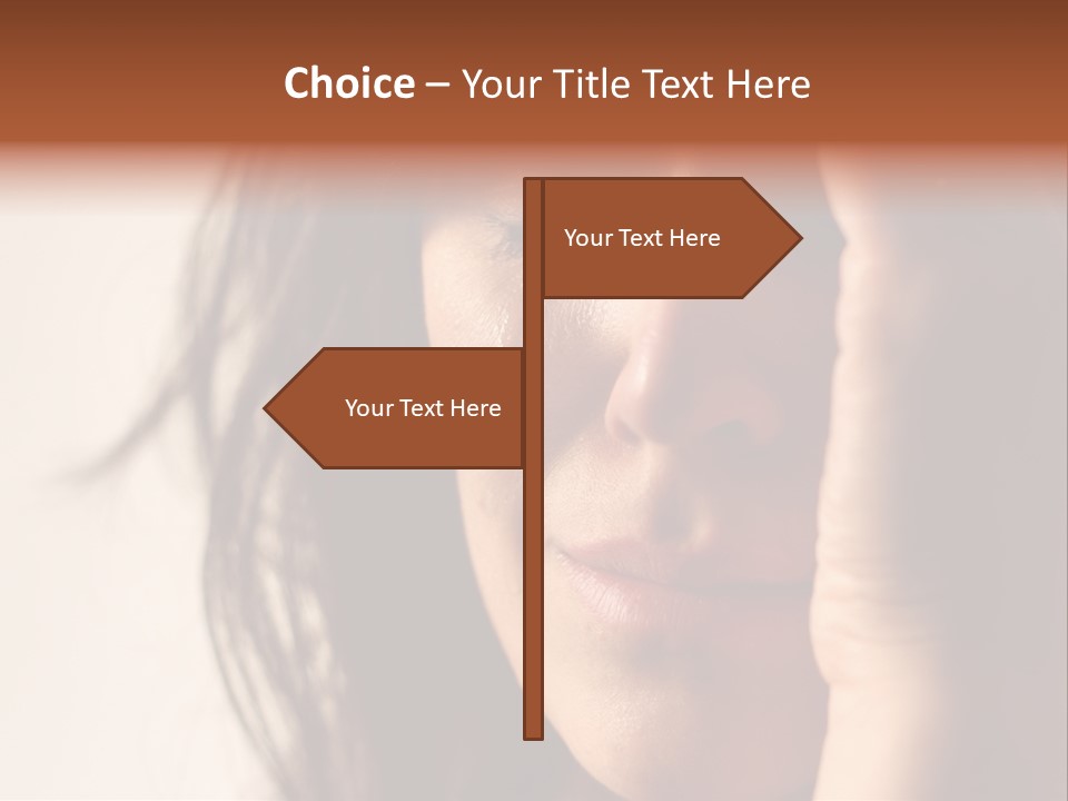 A Woman Cry PowerPoint Template