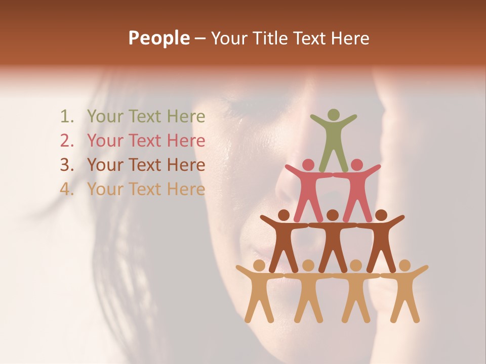 A Woman Cry PowerPoint Template