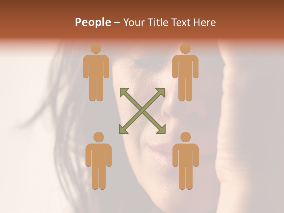 A Woman Cry PowerPoint Template