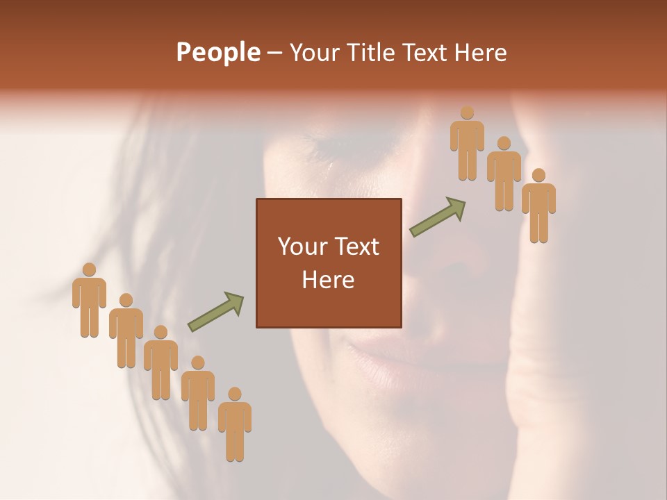 A Woman Cry PowerPoint Template