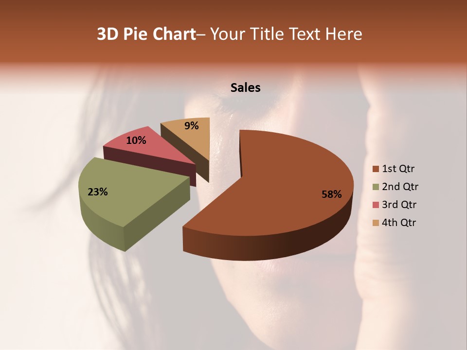 A Woman Cry PowerPoint Template