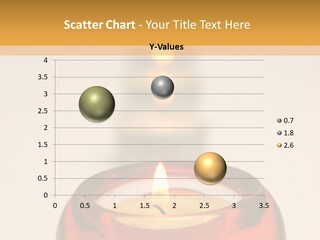 Candle In Holder With Tree Out Of Focus Candles PowerPoint Template