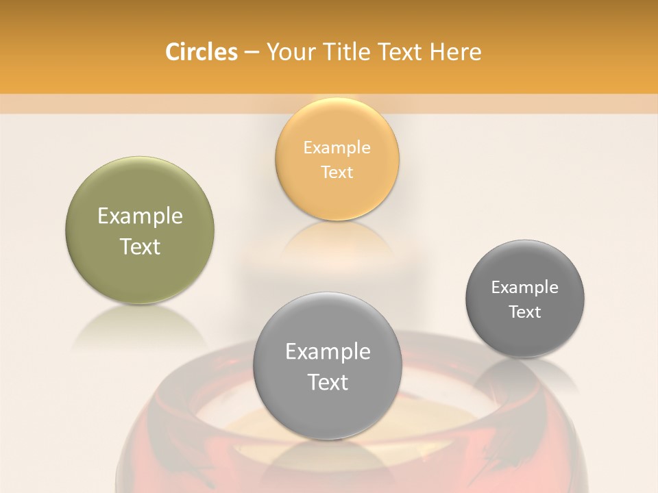 Candle In Holder With Tree Out Of Focus Candles PowerPoint Template