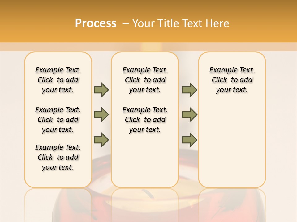 Candle In Holder With Tree Out Of Focus Candles PowerPoint Template