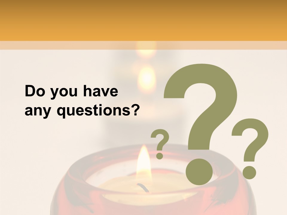 Candle In Holder With Tree Out Of Focus Candles PowerPoint Template