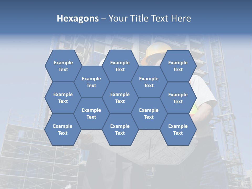Building Developer And Contractor Discuss Progress On A Hirise Construction Project At The Job Site PowerPoint Template