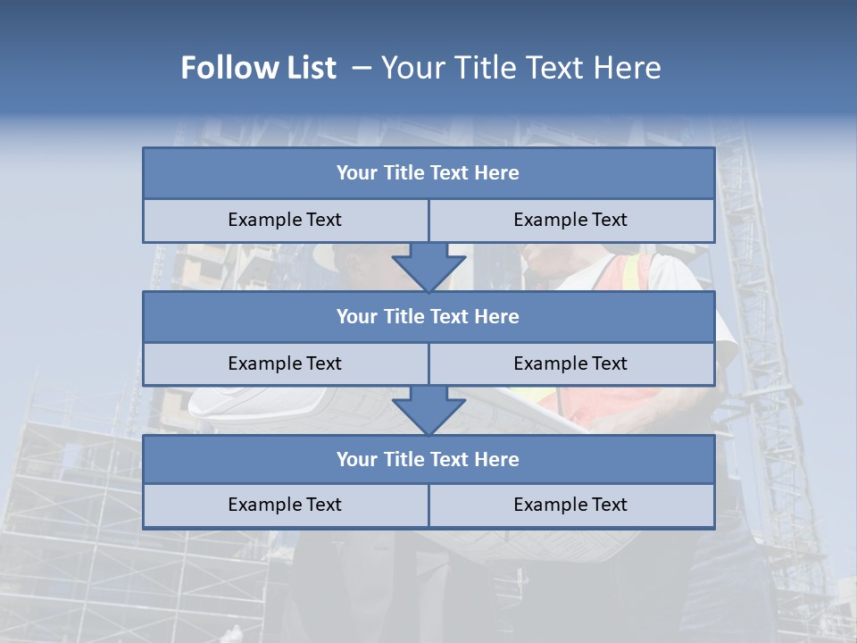 Building Developer And Contractor Discuss Progress On A Hirise Construction Project At The Job Site PowerPoint Template