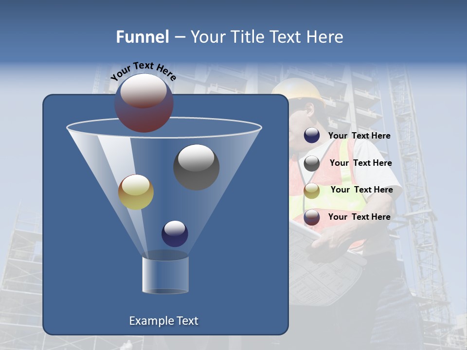 Building Developer And Contractor Discuss Progress On A Hirise Construction Project At The Job Site PowerPoint Template
