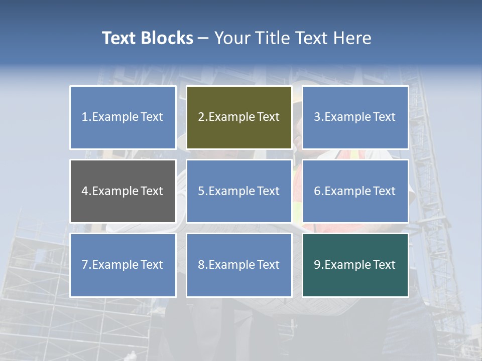 Building Developer And Contractor Discuss Progress On A Hirise Construction Project At The Job Site PowerPoint Template