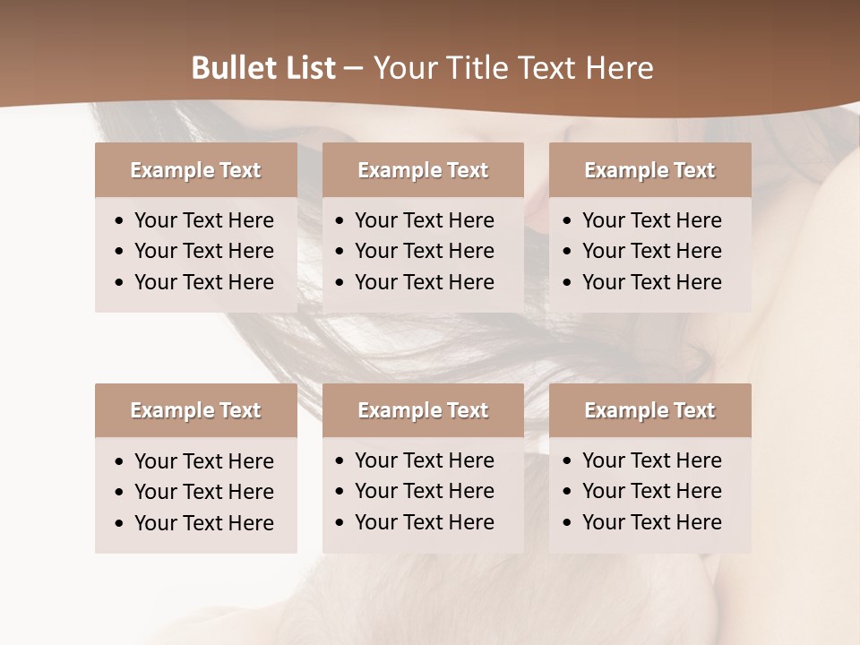 Picture Of Happy Mother With Baby Over White PowerPoint Template