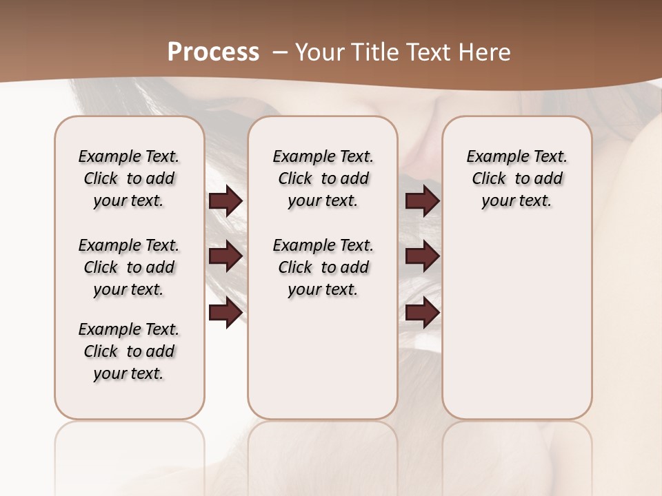 Picture Of Happy Mother With Baby Over White PowerPoint Template