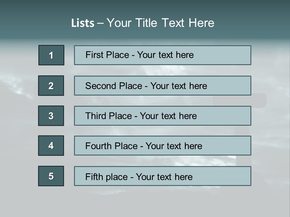 Cross Silhouette And The Clouds At The Mountain PowerPoint Template