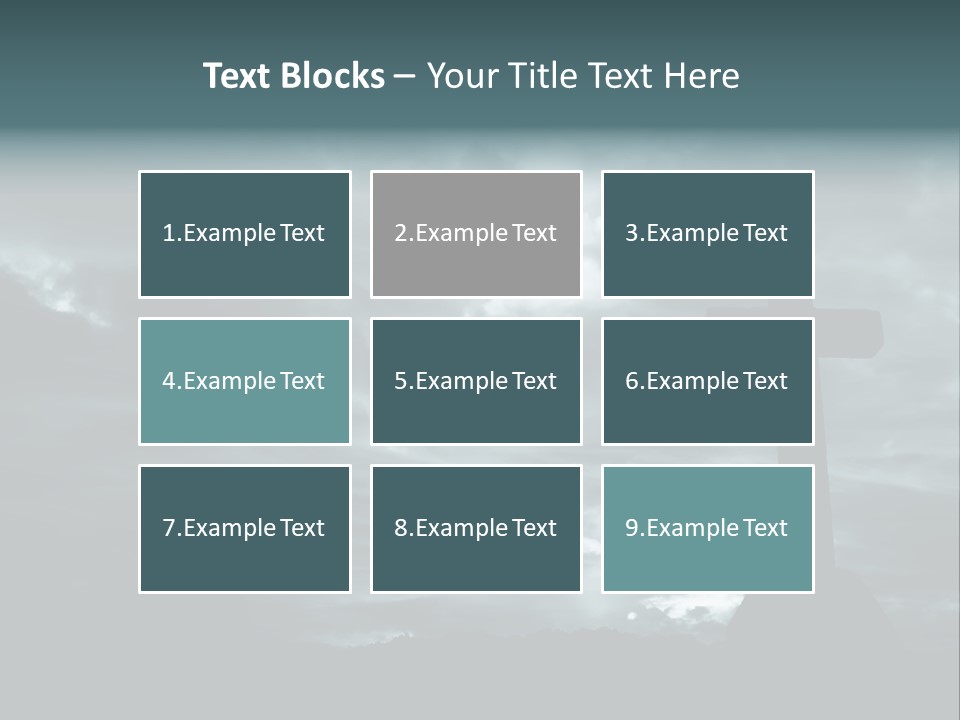 Cross Silhouette And The Clouds At The Mountain PowerPoint Template