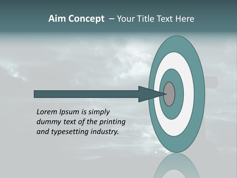 Cross Silhouette And The Clouds At The Mountain PowerPoint Template