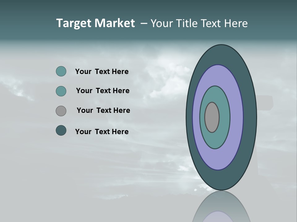 Cross Silhouette And The Clouds At The Mountain PowerPoint Template