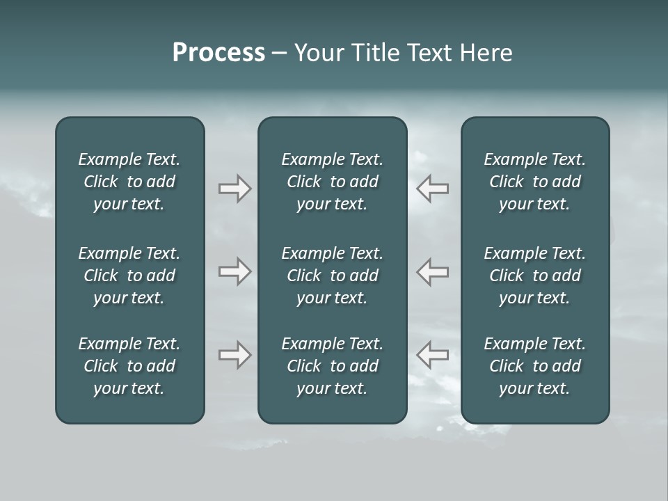 Cross Silhouette And The Clouds At The Mountain PowerPoint Template