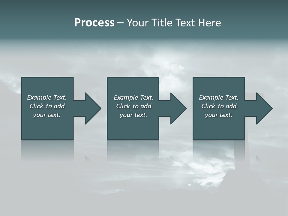 Cross Silhouette And The Clouds At The Mountain PowerPoint Template
