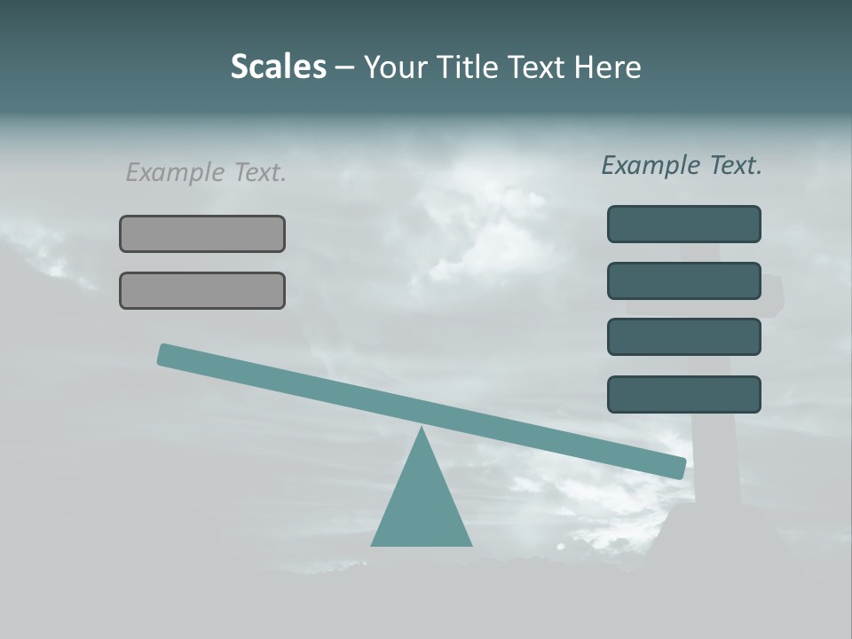 Cross Silhouette And The Clouds At The Mountain PowerPoint Template