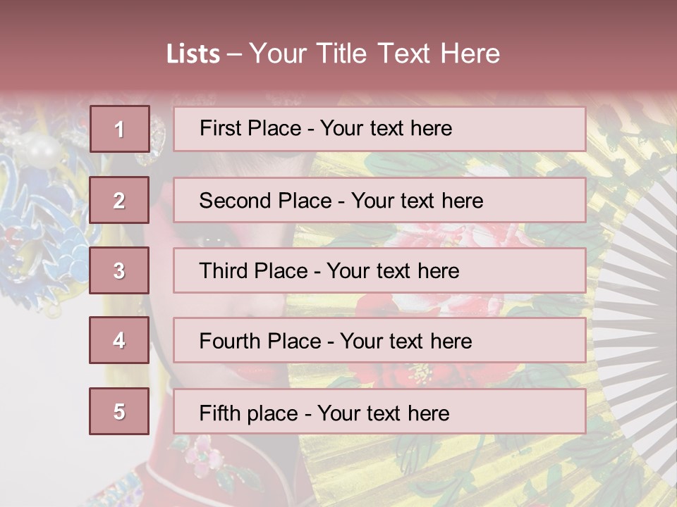 Drama Actress PowerPoint Template