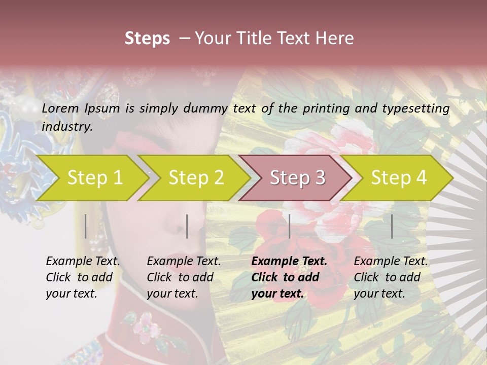 Drama Actress PowerPoint Template