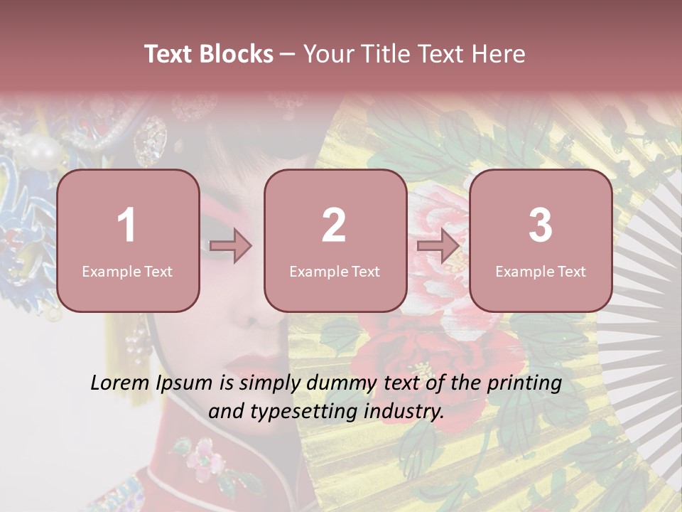 Drama Actress PowerPoint Template