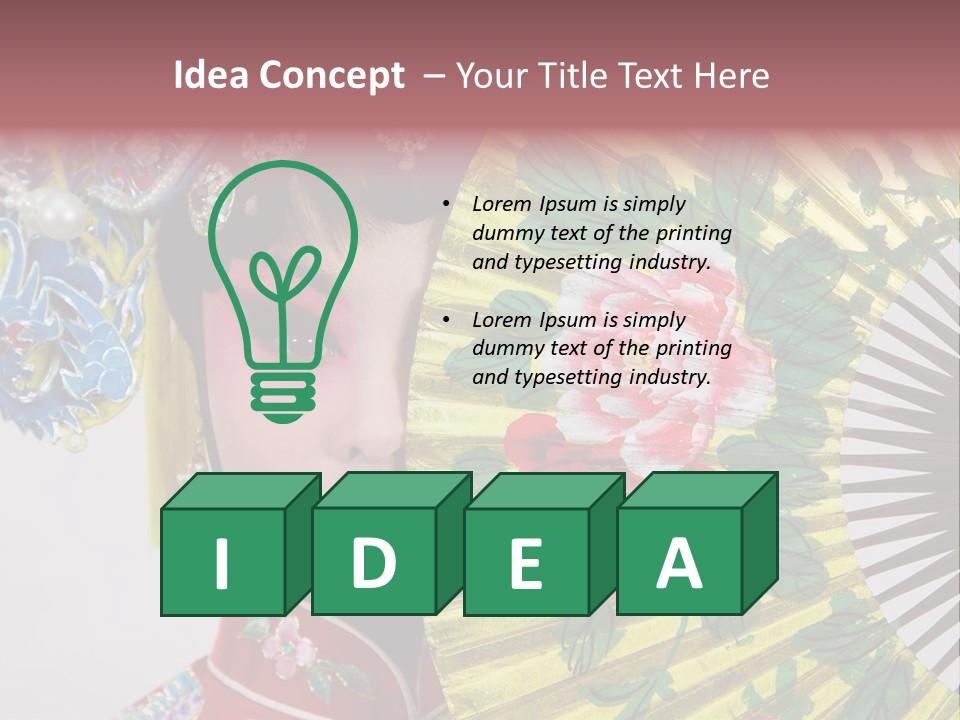 Drama Actress PowerPoint Template