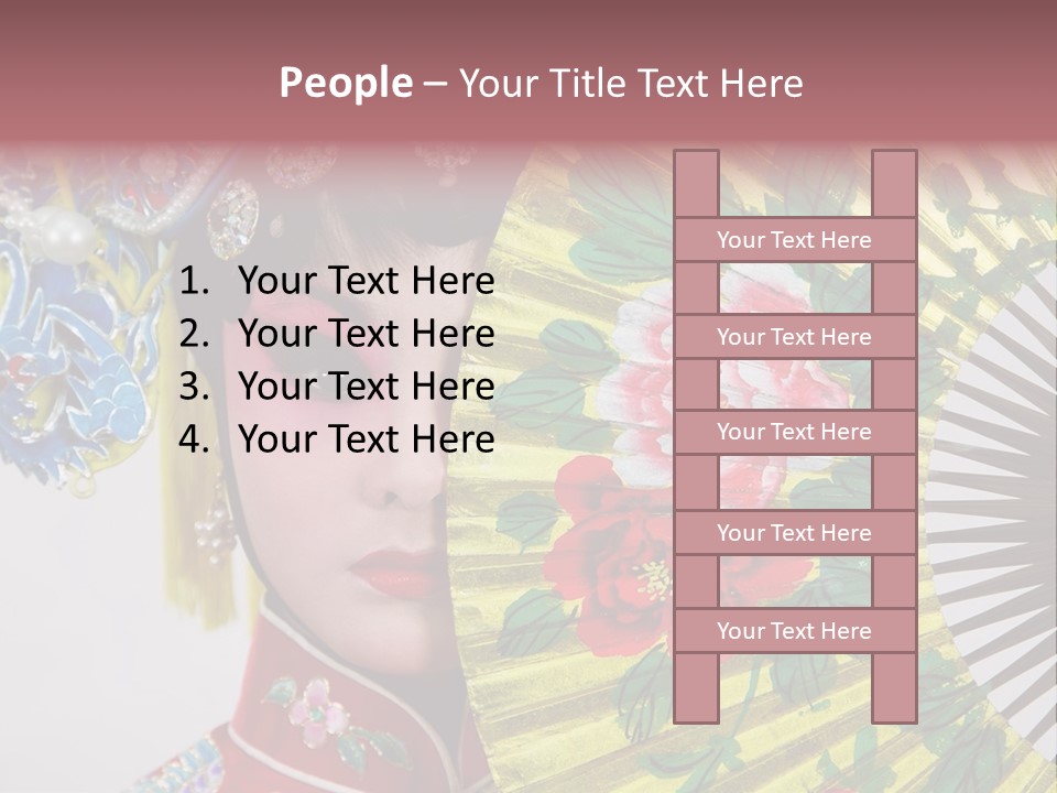 Drama Actress PowerPoint Template