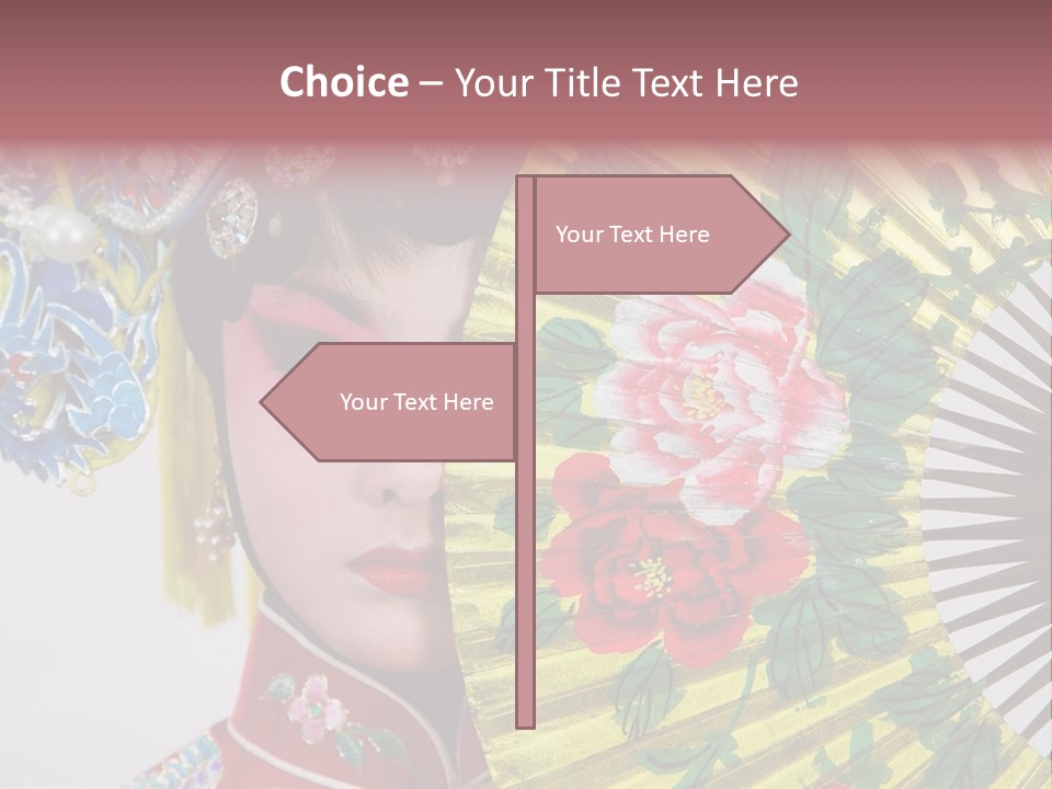 Drama Actress PowerPoint Template