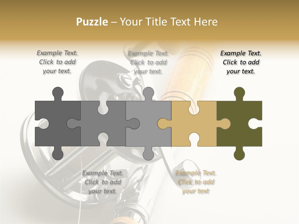 Saltwater Rod And Reel For Fishing Big Water PowerPoint Template