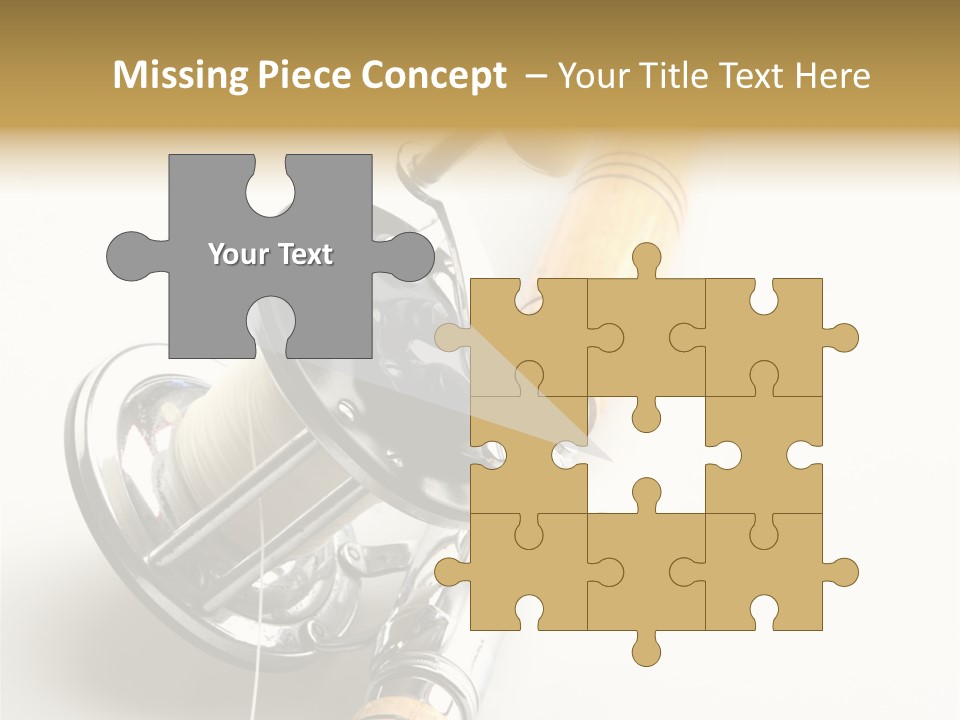 Saltwater Rod And Reel For Fishing Big Water PowerPoint Template