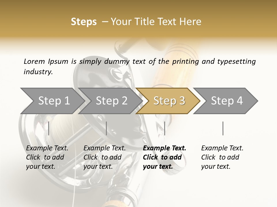 Saltwater Rod And Reel For Fishing Big Water PowerPoint Template