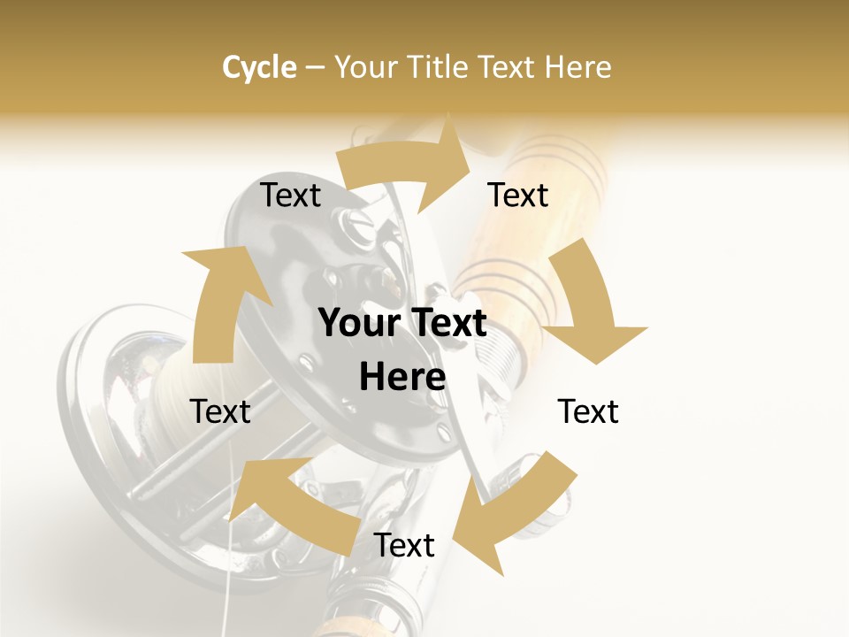 Saltwater Rod And Reel For Fishing Big Water PowerPoint Template