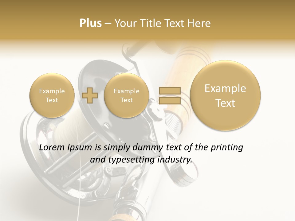 Saltwater Rod And Reel For Fishing Big Water PowerPoint Template