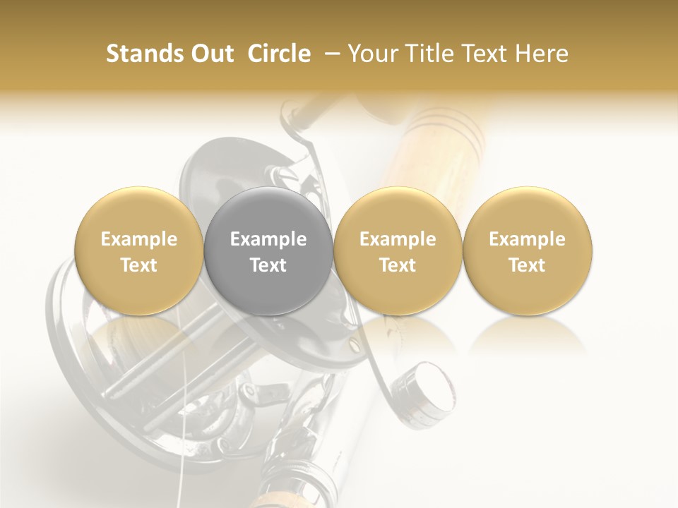 Saltwater Rod And Reel For Fishing Big Water PowerPoint Template