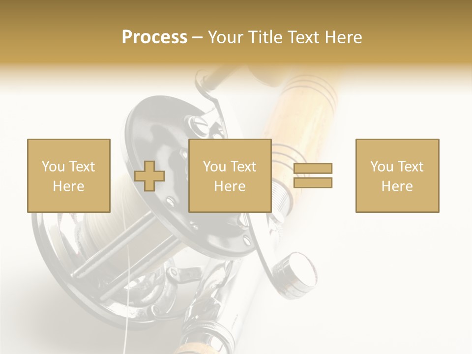 Saltwater Rod And Reel For Fishing Big Water PowerPoint Template