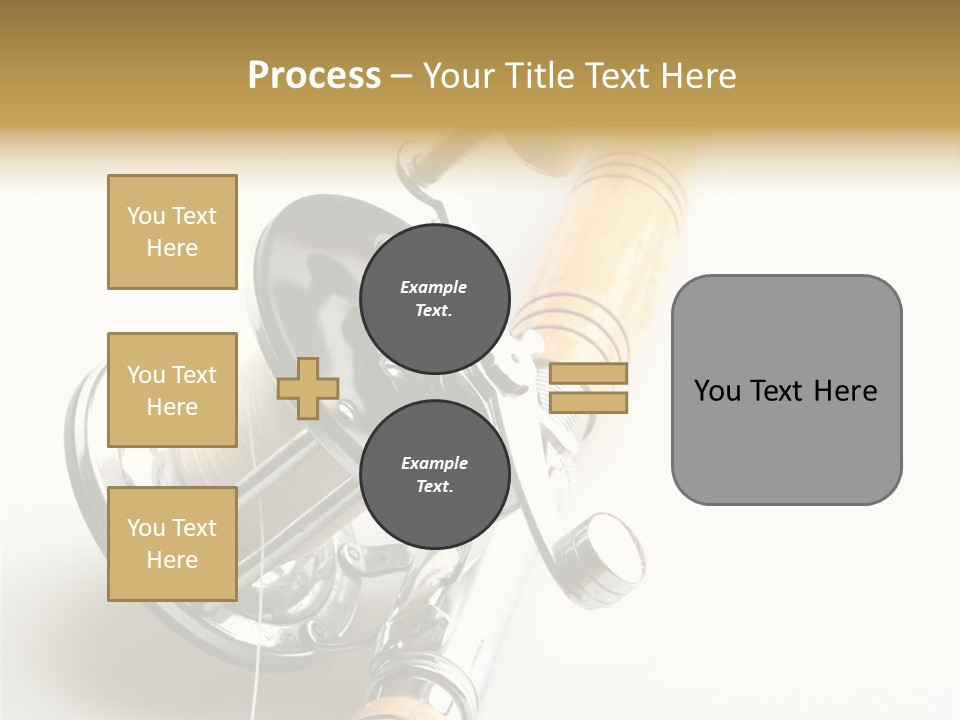 Saltwater Rod And Reel For Fishing Big Water PowerPoint Template