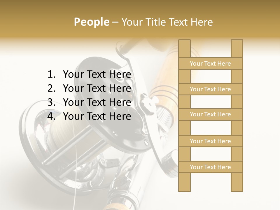 Saltwater Rod And Reel For Fishing Big Water PowerPoint Template