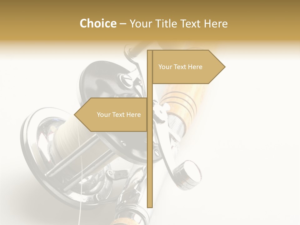 Saltwater Rod And Reel For Fishing Big Water PowerPoint Template