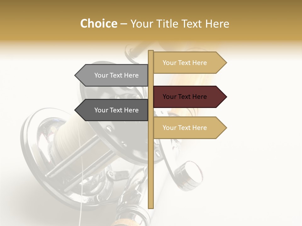 Saltwater Rod And Reel For Fishing Big Water PowerPoint Template