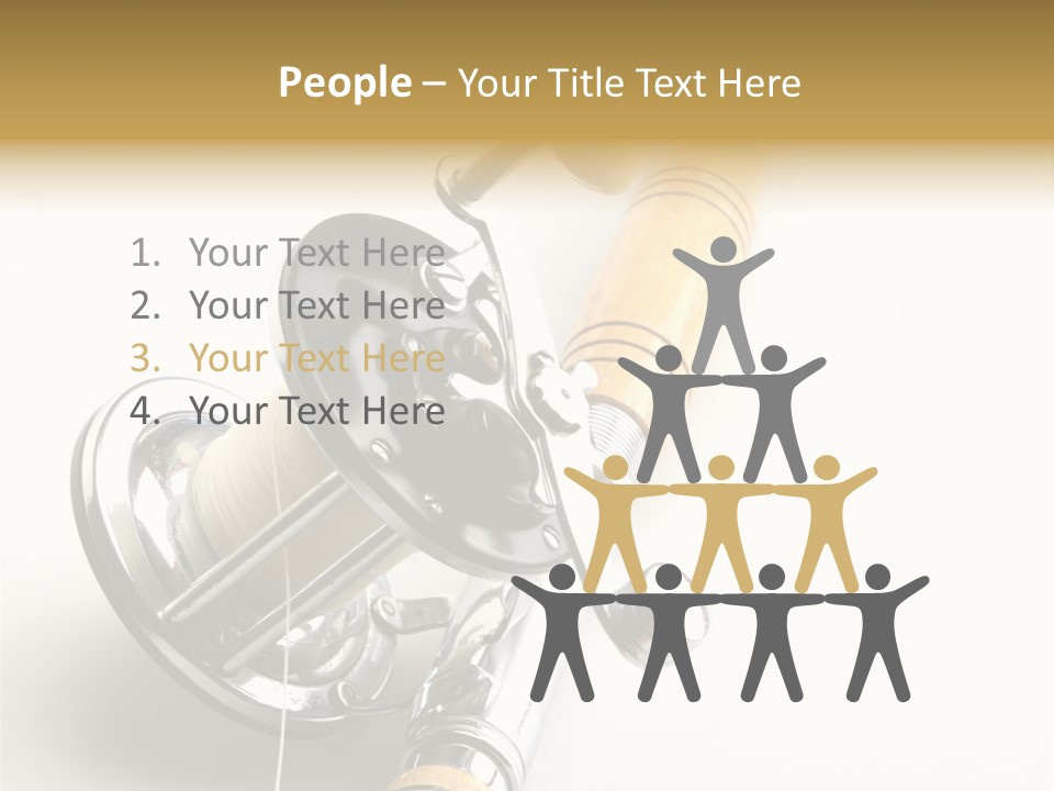 Saltwater Rod And Reel For Fishing Big Water PowerPoint Template