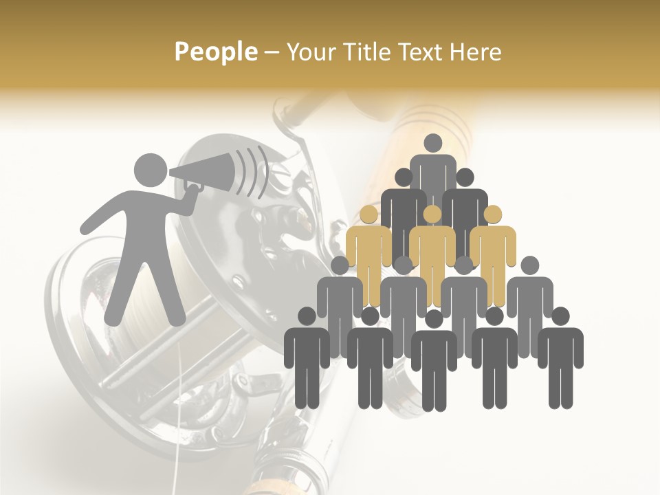 Saltwater Rod And Reel For Fishing Big Water PowerPoint Template