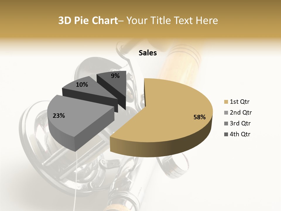 Saltwater Rod And Reel For Fishing Big Water PowerPoint Template