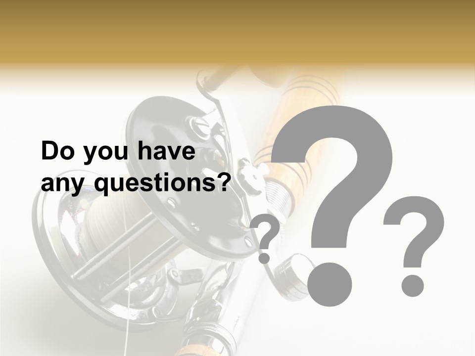 Saltwater Rod And Reel For Fishing Big Water PowerPoint Template