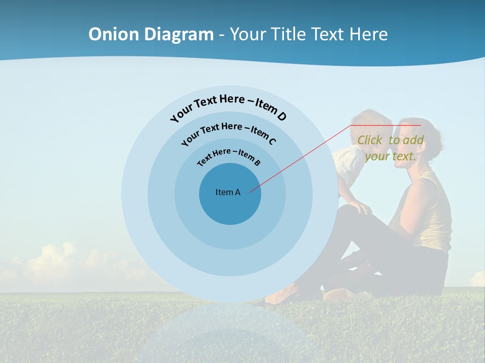Mother With Son On Sundown Kiss By Nose PowerPoint Template